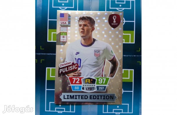 Pulisic (USA) Panini Fifa World Cup 2022 Qatar XXL Limited fociskártya