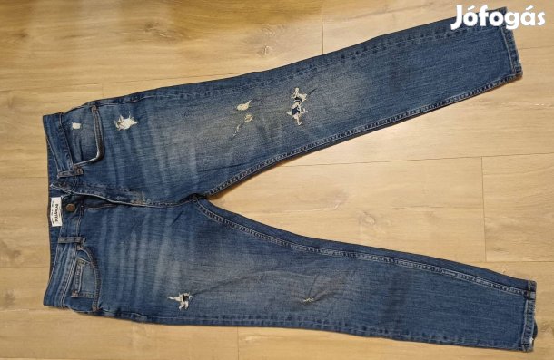 Pull&Bear kék, szaggatott férfi farmernadrág ( 40)