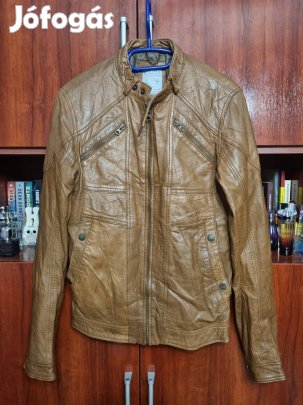 Pull and Bear bőr dzseki S, M