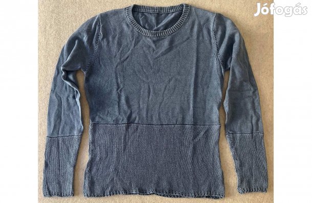 Pulóver, felső, női, kötött, kék, S-M