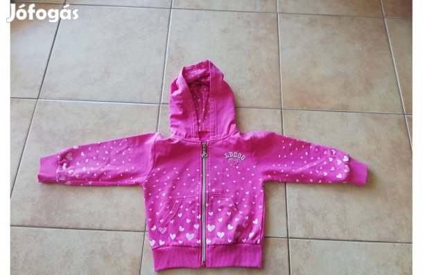 Pulóver kardigán kapucnis gyermek ,Gyerek kislány 2-3 évesre 92-es