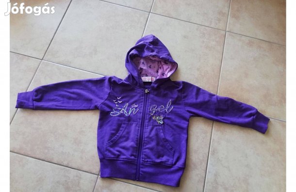 Pulóver kardigán kapucnis gyermek, Gyerek kislány 98-as 4 évesre