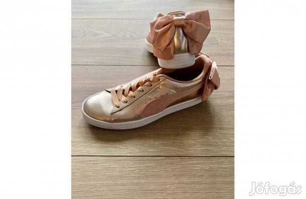Puma Basket Bow Luxe masnis női sneakers rosegold metál - 38,5