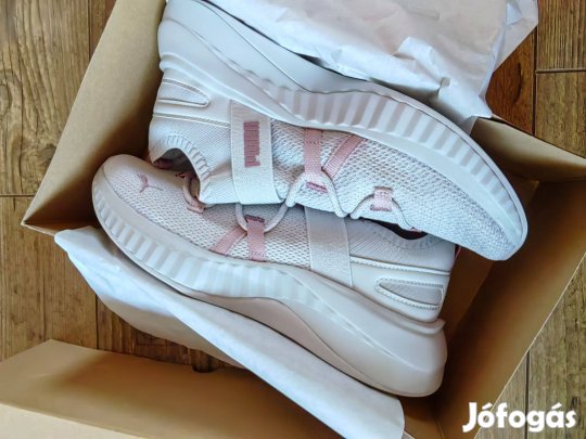 Puma Softride Sera Alt bebújós futócipő, Világosszürke/Rózsaszín Új