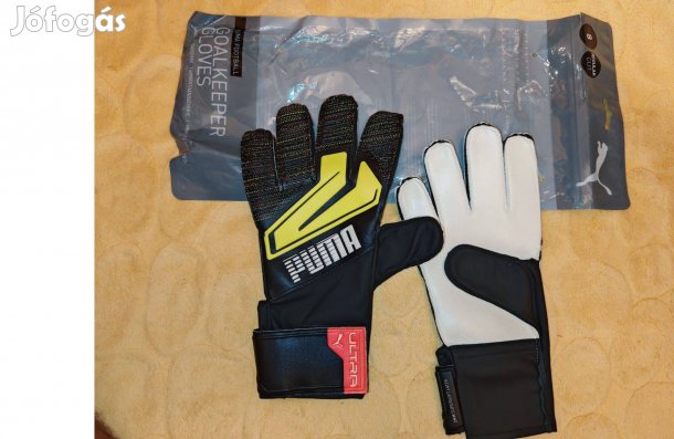 Puma Ultra eredeti fekete sárga kapuskesztyű (7,8)