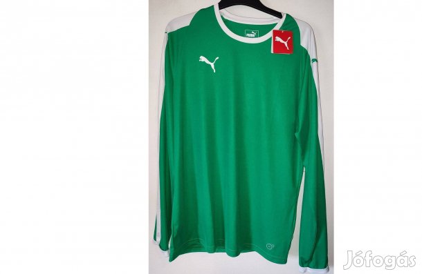 Puma eredeti hosszú zöld fehér ujjú, új, címkés mez (M)