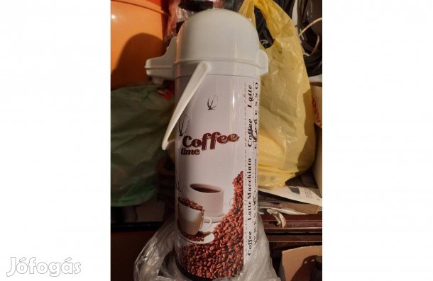 Pumpás termosz 1,9 literes teljesen új