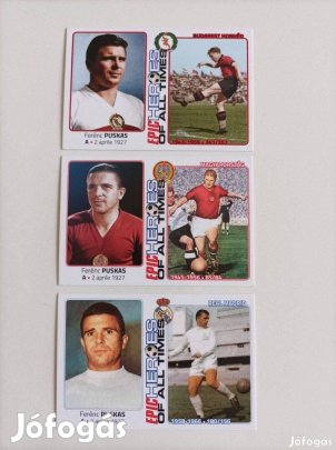 Puskás Ferenc Honvéd és Real Madrid foci kártya