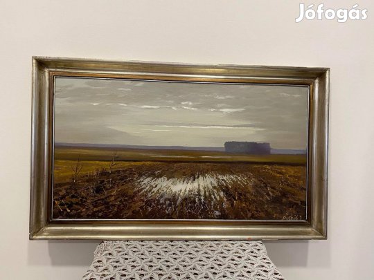 Puskás Imre - Olajfestmény farostra festve