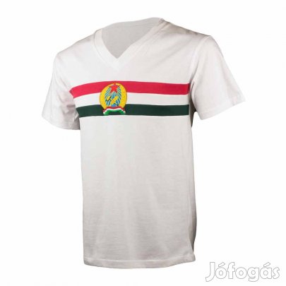 Puskás póló felnőtt RETRO CSILLAGOS fehér