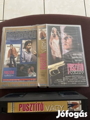 Pusztító vágy vhs kistok thriller.  