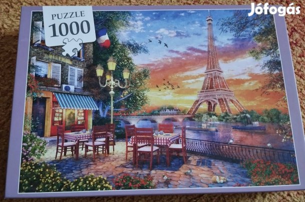 Puzzle kirakó Párizs Eiffel-torony 1000 db-os