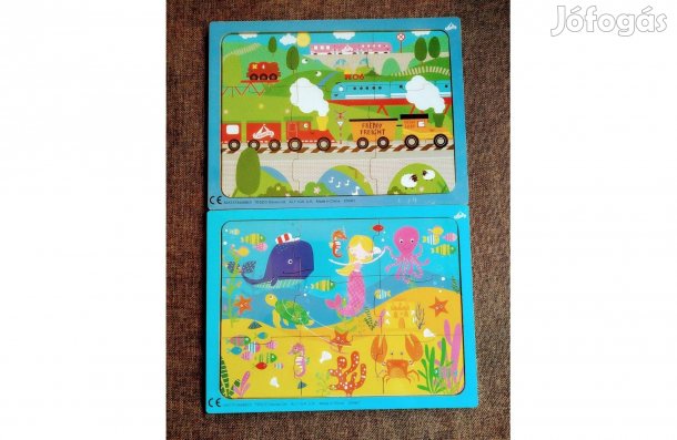 Puzzle kirakó kétféle Új fa aranyos mintákkal