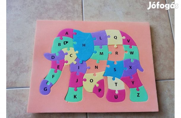 Puzzle szivacsból betűkkel Elefántos / Fejlesztő játék