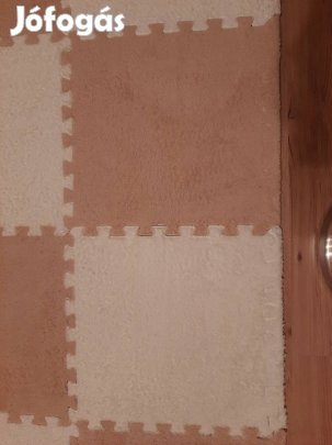 Puzzle szőnyeg, bolyhos 12 részes 30x30 cm