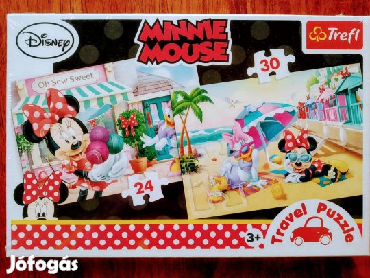 Puzzle travel 2x24 db bontatlan Minnie Mouse Sok Mást Is Hirdetek