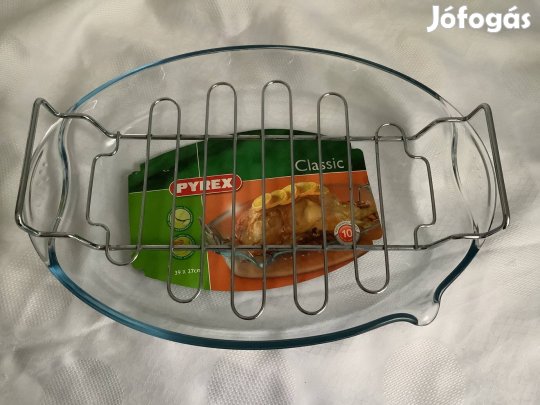 Pyrex ovális rácsos sütőedény