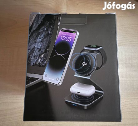 Qi2 3 Az 1-Ben Magsafe  töltő