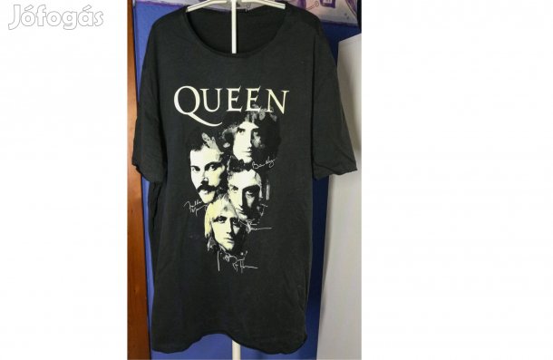 Queen Autographs eredeti sötétszürke Amplified rajongói póló (2XL)