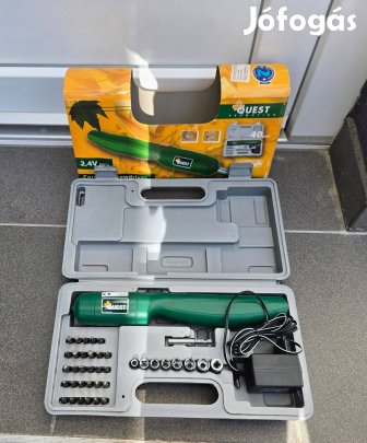 Quest 40 részes akkumulátoros csavarhúzó készlet Hiánytalan!
