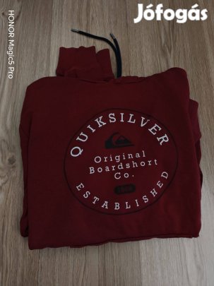 Quicklósilver sportos pamut férfi pulóver S-M