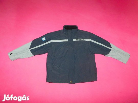 Quicksilver sötétszürke, bélelt télikabát 146-152-es, 11-12 évesre