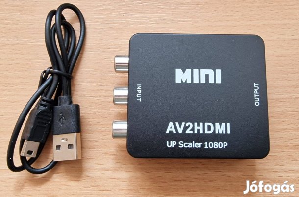 RCA AV HDMI kompatibilis átalakító AV 1080P NTSC PAL