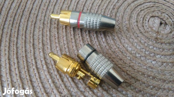 RCA Csatlakozó Aranyozott