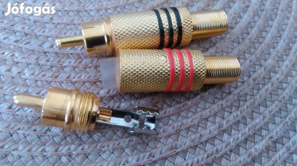 RCA Csatlakozó Aranyozott -