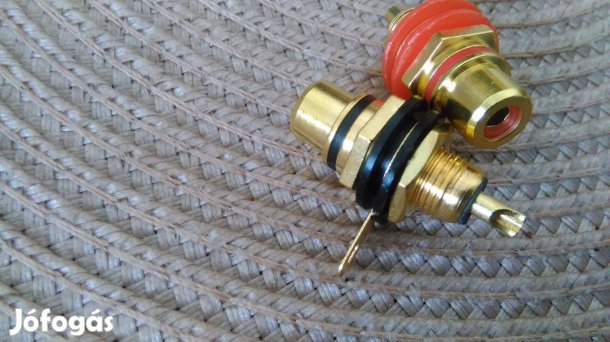 RCA Csatlakozó Fogadó - ANYA - Aranyozott -