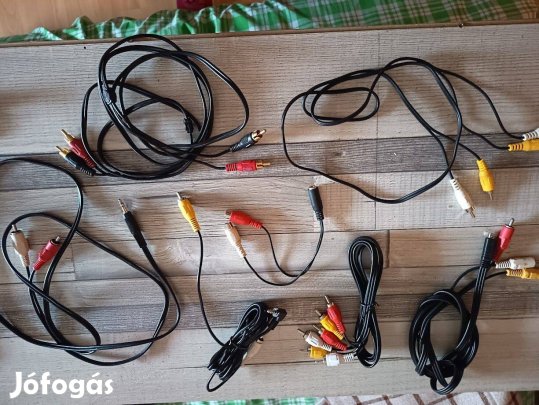 RCA-RCA,AUX, kábelek