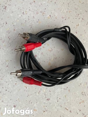 RCA audio kábel, mini Jack dugós