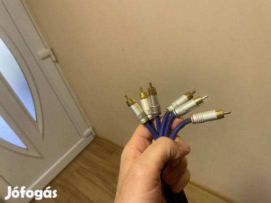 RCA kábel aranyozott