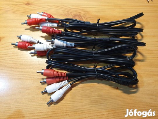 RCA kábelek Technics Deck CD MD EQ több méretben 80-150cm újszerűek