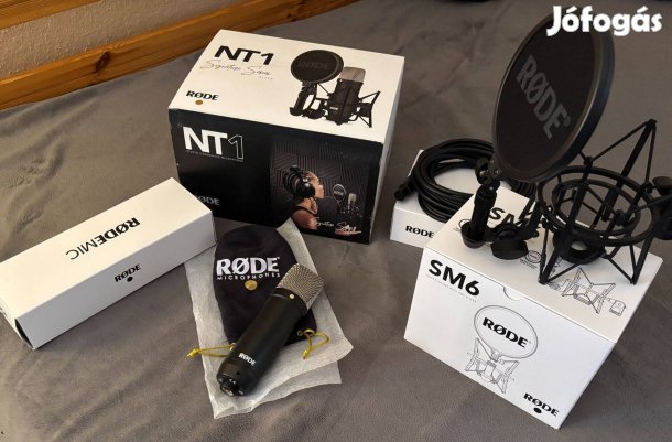 RDe NT1 Signature Series Black kondenzátor mikrofon, Új, Garanciális