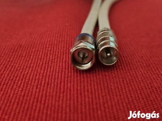 RG6 3x árnyékolt koax kábel, 100 cm, papa-f csatlakozó véggel