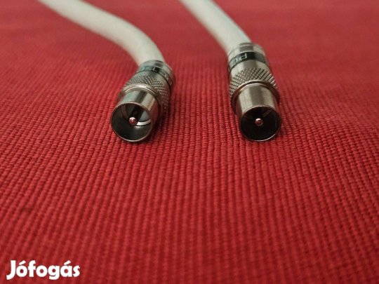 RG6 3x árnyékolt koax kábel, 380 cm, papa-papa véggel