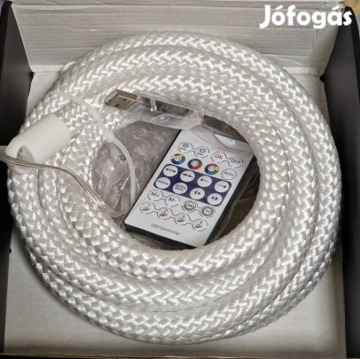 RGB LED szövet usb új 