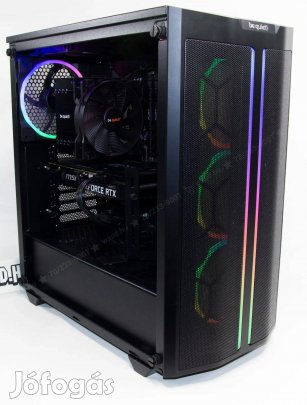 RGB minimal asztali konfiguráció Rtx3060-12, Ryzen, 32 DDR4, 512SSD+1T