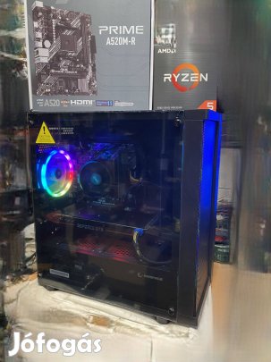 RGB-s AmD Ryzen5-ös Gamer-Pc1-Eladó /w11/!!!