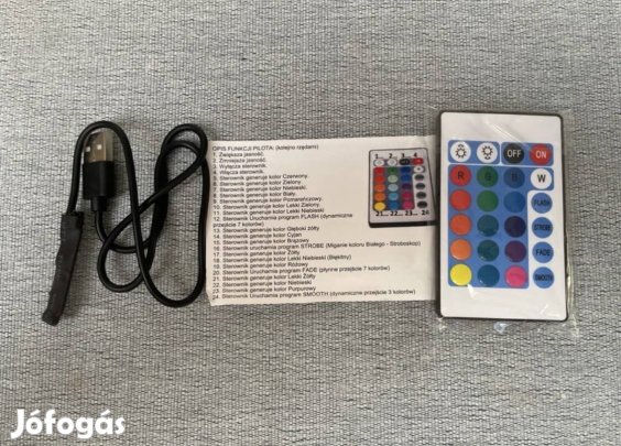 RGB távirányító IR u, 24 gombos