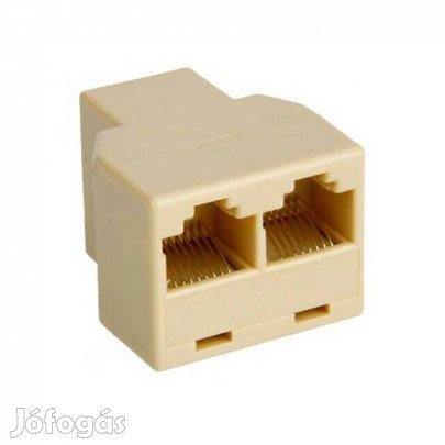 RJ45 Ethernet Internet Y Elosztó Átalakító Adapter (_)