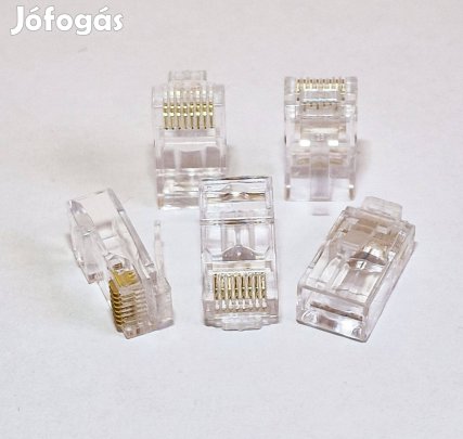 RJ45 UTP csatlakozó dugó 5db Cat6e