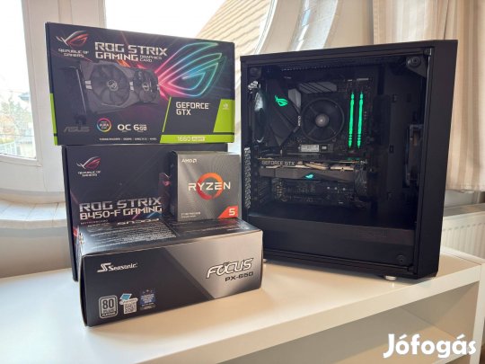 ROG Strix Gamer PC Ryzen 5 3600 / 32GB RAM / 1660S / Platinum táp /