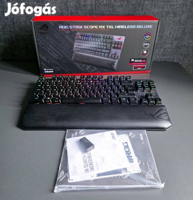 ROG Strix Scope RX Tkl Wireless Deluxe gamer billentyűzet