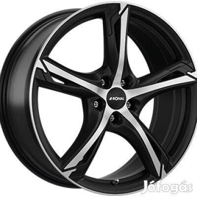 RONAL R62 Tompa fekete Polírozott 7,5X17 5X112 ET27 CB66,5 | alufelni