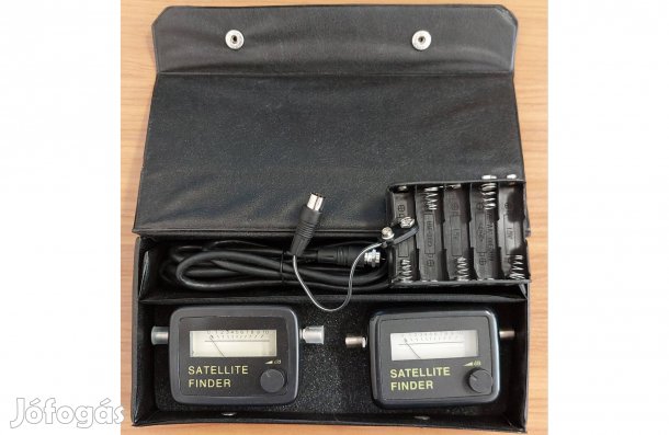 RSESF10S Sat Finder Műholdkereső műszer, Teljes szett, elemtartóval