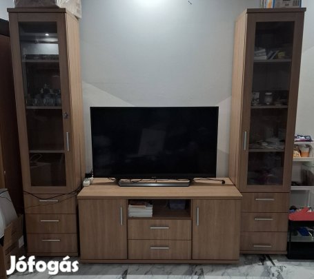 RS 4 részes szekrénysor/TV állvány vitrinnel
