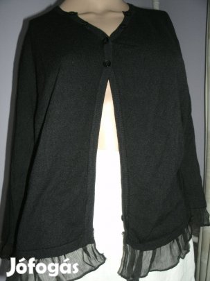 R.Leezió XL/XXL fekete felső felül 2 gomb fogja össze