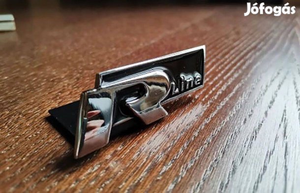 R-Line 3D embléma fém, hűtőrácsba öntapadós